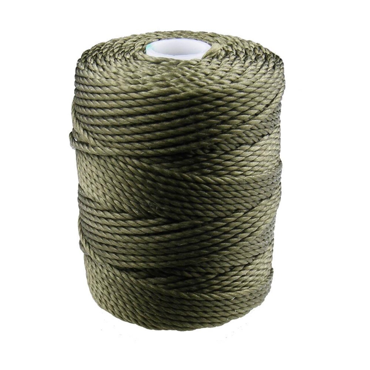 C-Lon Tex 400 Heavy Weight Bead Cord, Green Olive ,1.0mm, 36 Yard Spool